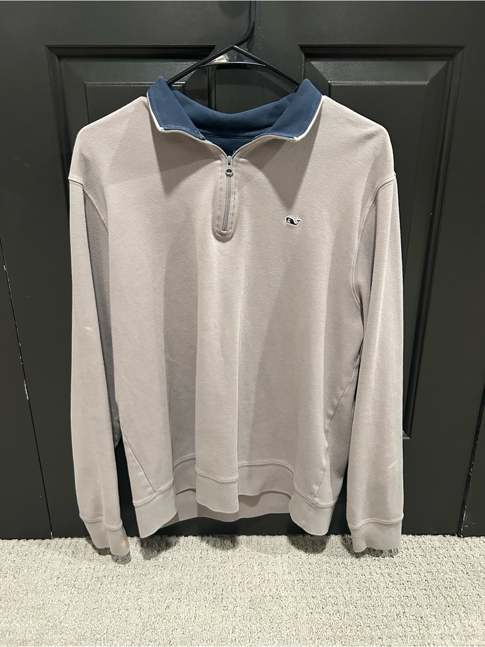 Vineyard Vines Men's Light Gray Quarter-Zip